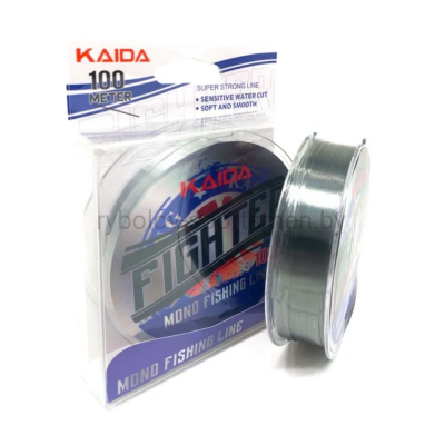 Леска монофильная KAIDA FIGHTER, 100 м, серая