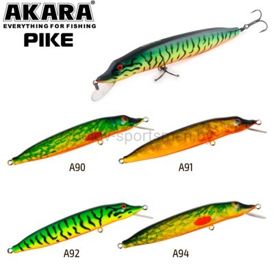 Воблер Akara Pike 110F, 110 мм, 19 г, плавающий