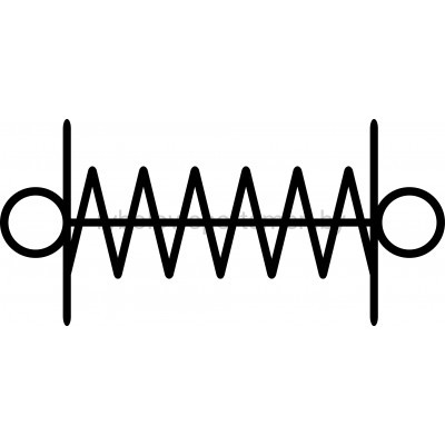Пружина двухсторонняя средняя неоснащенная (ПС), на карася, 51 мм