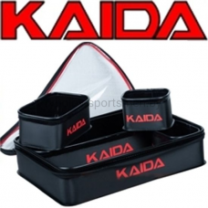 Сумка с емкостями Kaida PQ01-1, 380x260x95 мм, 5 шт, черные