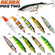 Воблер Akara Pike Two 100F, 100 мм, 17 г, плавающий