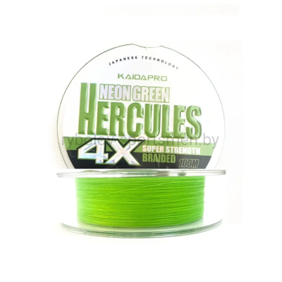 Леска плетеная Kaida Pro Hercules 4x, 100 м, зеленая
