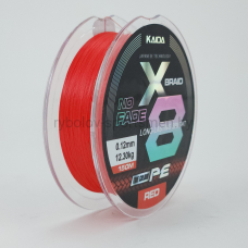 Леска плетеная Kaida X8 Bright PE, 150 м, красная