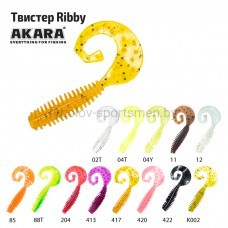 Твистер Akara Ribby 60, 60 мм, 5 шт