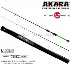 Спиннинг Akara Teuri LS802, штекерный, тест 3,5-12 г, вес 102 г, 244 см