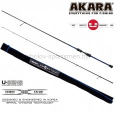 Спиннинг Akara Teuri MLS802, штекерный, тест 5,5-17,5 г, вес 111 г, 244 см
