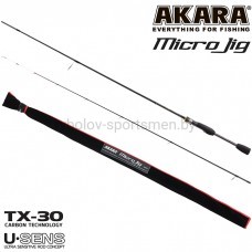 Спиннинг Akara Micro Jig, штекерный, тест 0,6-8 г, вес 108 г, 230 см