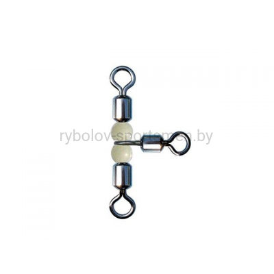 Вертлюжки тройные KAIDA 3-Way Swivels YM-1027, 10 шт