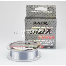 Леска монофильная KAIDA MAX Power, 100 м, прозрачная